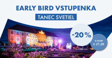 -20 % na podujatie Tanec svetiel na zámku Schloss Hof